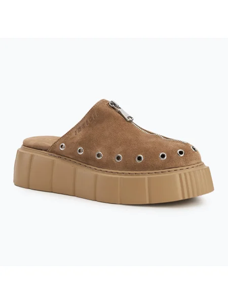 Papuci pentru femei INUIKII Matilda Mule Suede beige bej