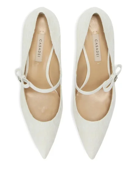 Pantofi cu toc Casadei alb
