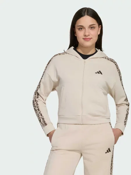Дитяча Кофта adidas 3 Stripes комбінований верх бежевий