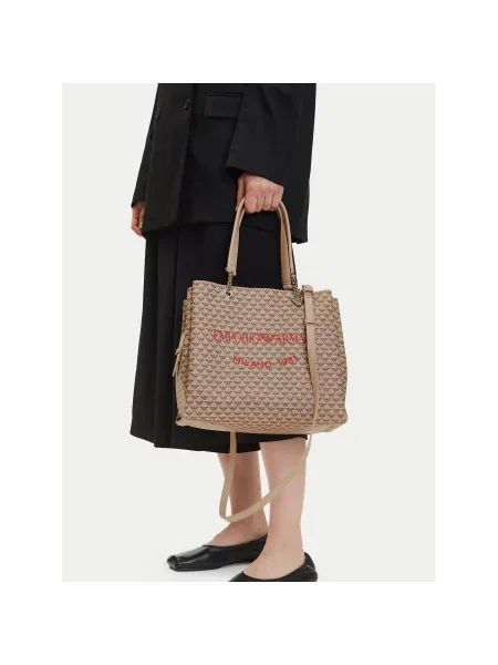 Emporio Armani Táska Ekru bézs