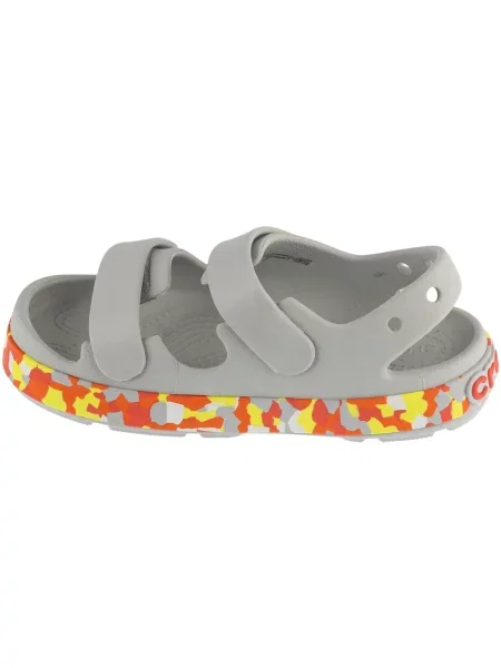 Gyerek szandál Crocs Crocband Cruiser Glow Confetti Band atmosphere/flame. Méret: EU szürke