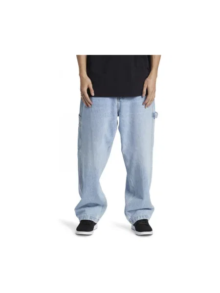 DC Shoes Blugi Worker Baggy Carpenter Ril celest albastru