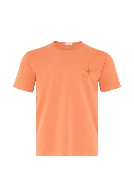 Tricou Jw Anderson cu broderie portocaliu