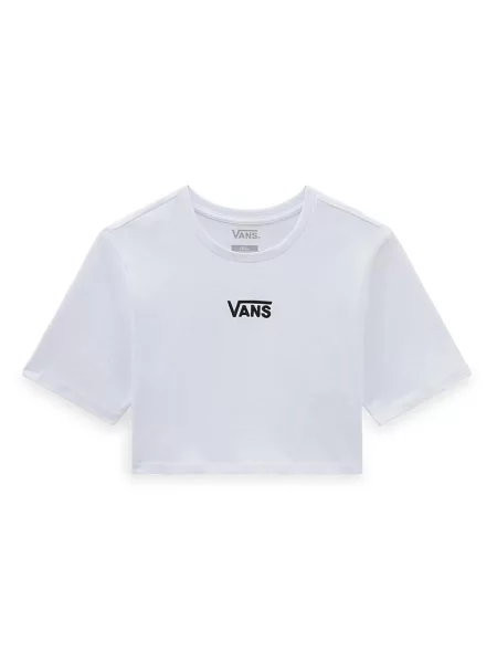 Koszulki Vans Model Flying V Crew Crop Ii biały
