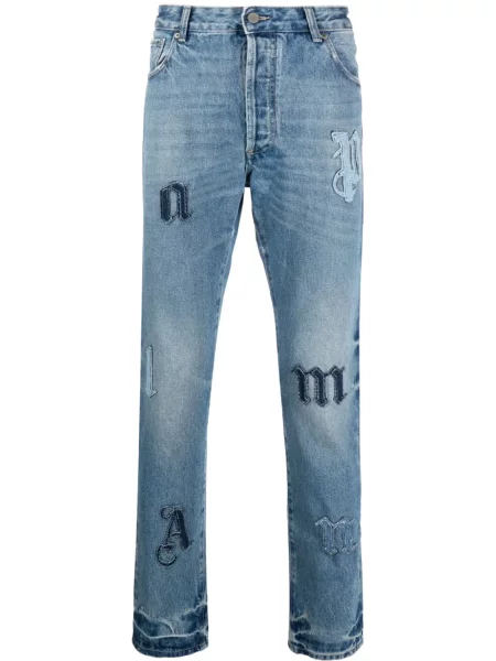 Blugi drepți Palm Angels albastru