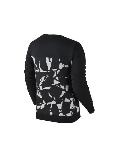 Hanorac crewneck Nike din fleece alb