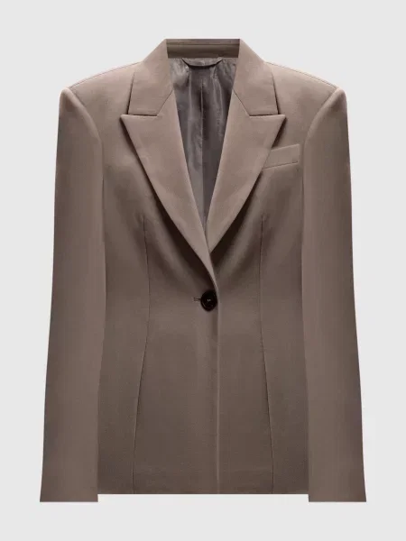 Жакет з вовни The Attico бежевий