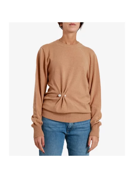 Sweter Alberta Ferretti brązowy