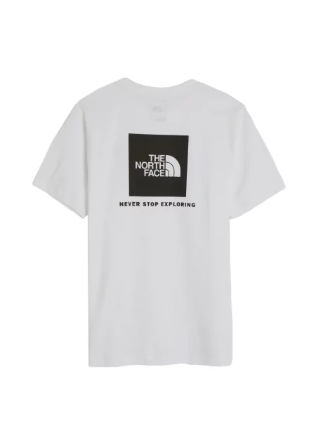Tricou The North Face cu decolteu rotund alb