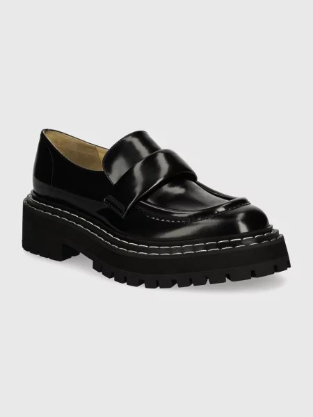 Proenza Schouler Kožené mokasíny Proenza Schouler Lug Sole čierna
