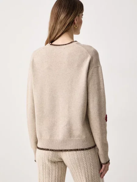 Saint Barth sweter z wełną beżowy
