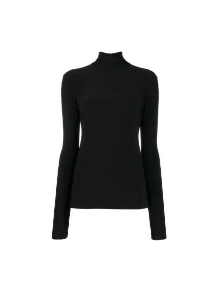 Sweter Norma Kamali z długim rękawem czarny