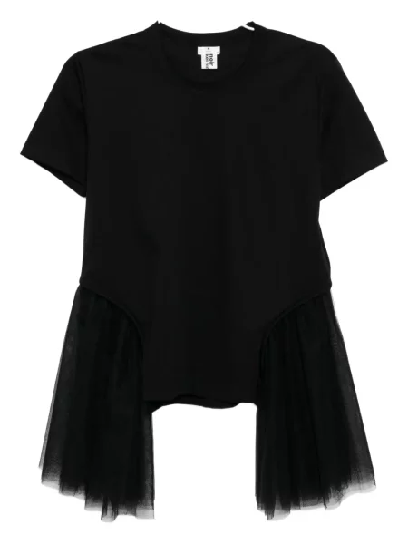Tricou Noir Kei Ninomiya din tul negru