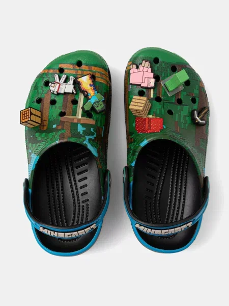 Шльопанці Crocs Classic Minecraft Clog зелений