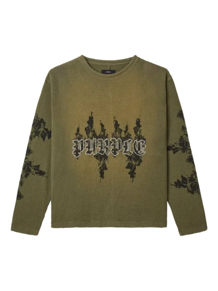 Pletený svetr Purple Brand zelený