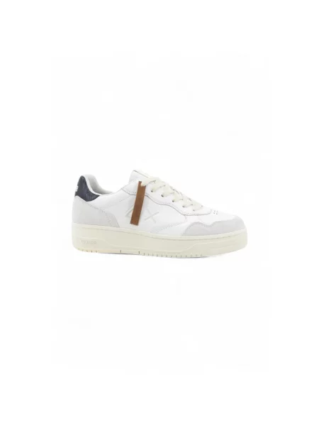 Sneakersy Sun68 skórzane białe