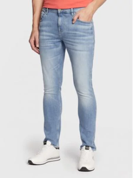 Skinny skinny džíny Guess modré