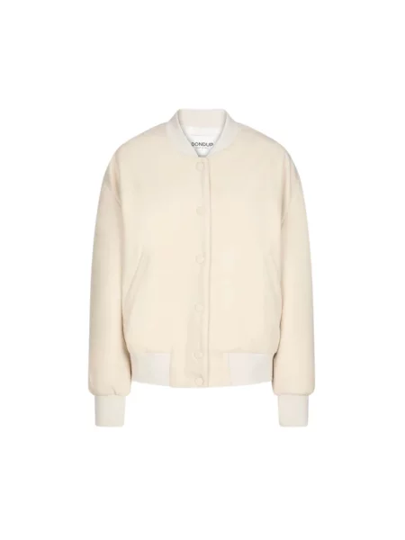 Kurtka bomber Dondup wełniany beżowy