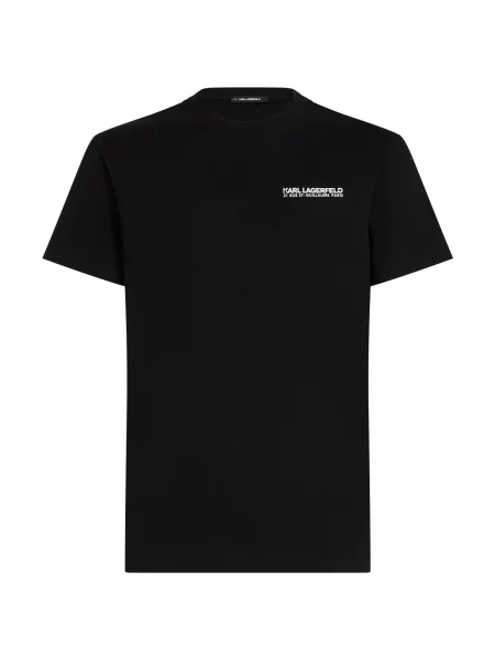 Karl Lagerfeld Tricou Rue St-Guillaume negru alb