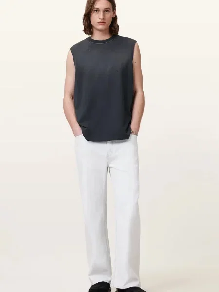 Майка Allsaints без рукавов серая