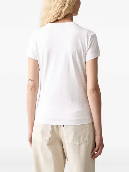 Tricou Karl Lagerfeld Jeans cu imagine alb