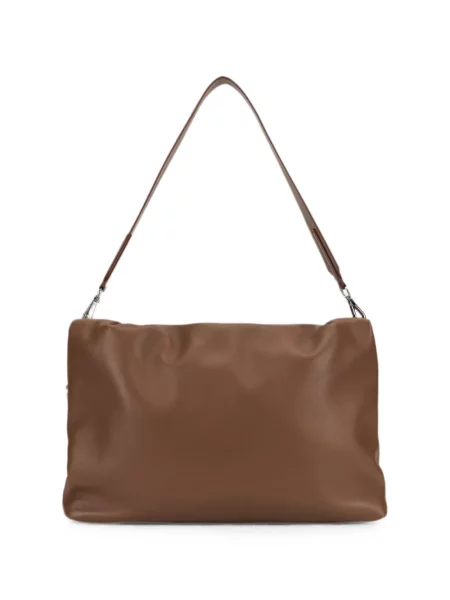 Geantă de călătorie Weekend Max Mara din piele maro