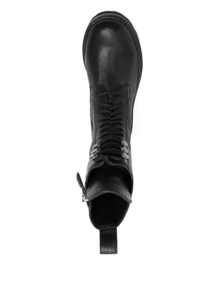 Botine Patrizia Pepe cu șireturi din dantelă negru