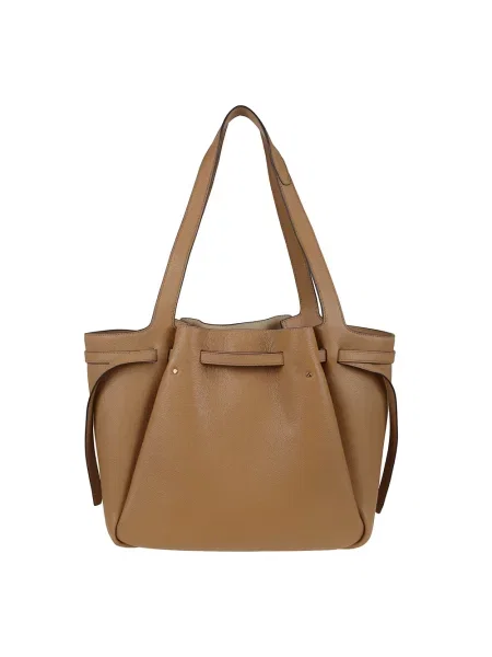 Tory Burch torebka skórzana Romy Tote beżowy