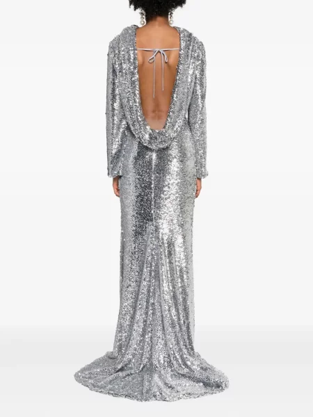 Rochie de seară Giuseppe Di Morabito de costum argintiu