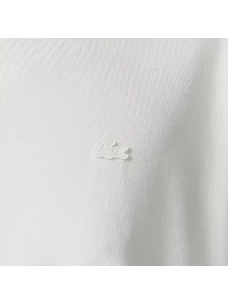 Lacoste T-Shirt Z Okrągłym Dekoltem Relaxed Fit biały