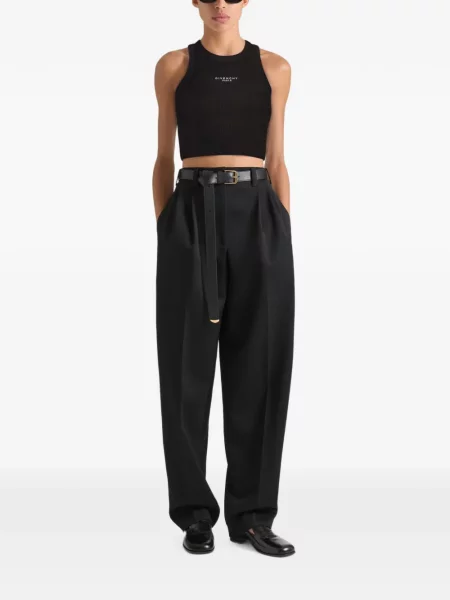 Decupat top Givenchy cu imagine negru
