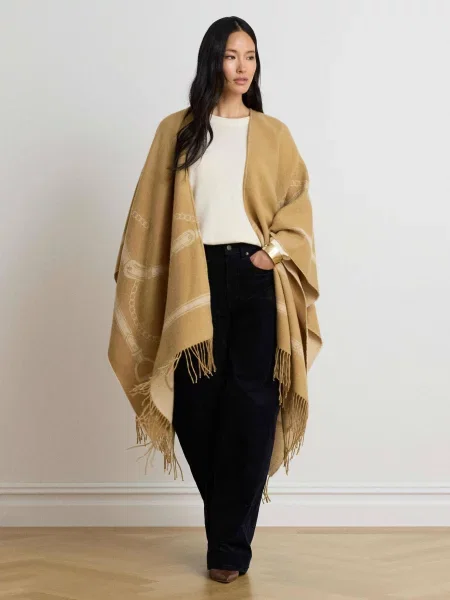 LAUREN RALPH LAUREN Poncho închis bej