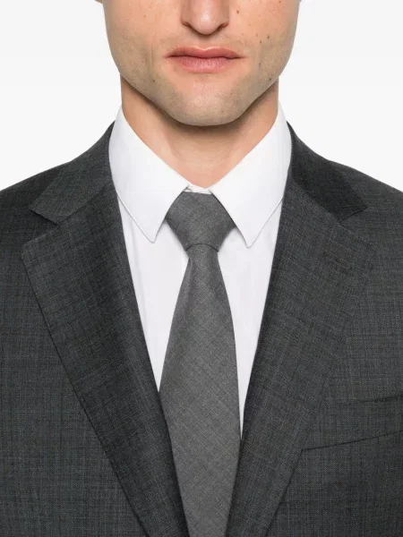 Costum Canali de lână în carouri de costum gri
