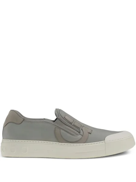 Pantofi loafer Ferragamo slip-on gri