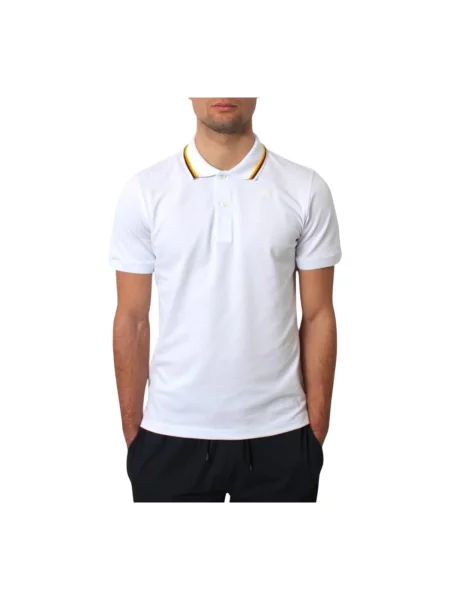 Scurt tricou K-way cu mâneci scurte alb