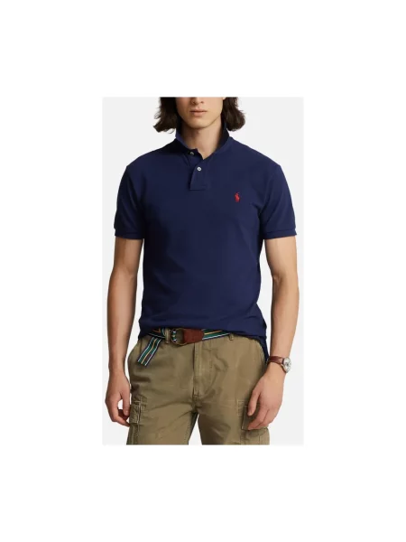 Koszulka polo Polo Ralph Lauren z siateczką z siateczki niebieska