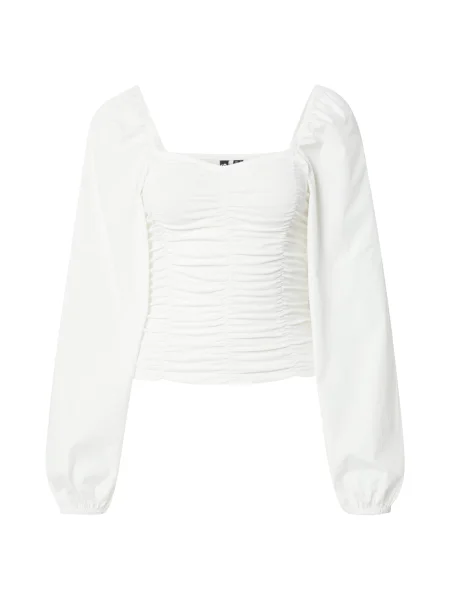 PIECES Bluză PCAlysia murdar alb