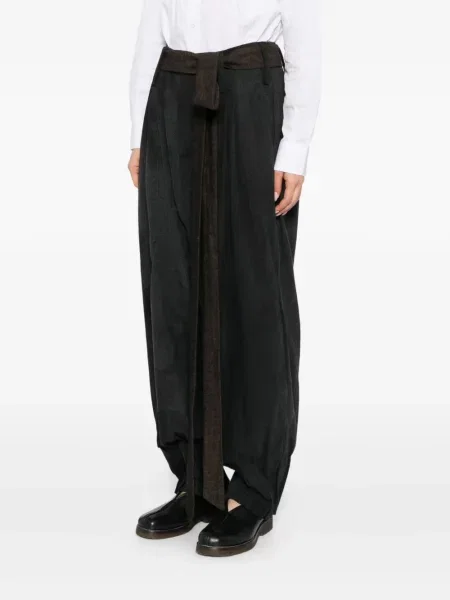 Pantaloni Chiahung Su plisate gri