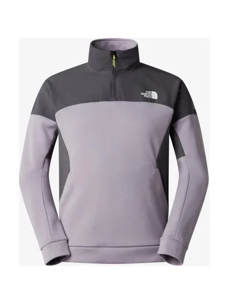 Polar The North Face Mountain Athletics Quarter Zip ciemny fioletowy S szary