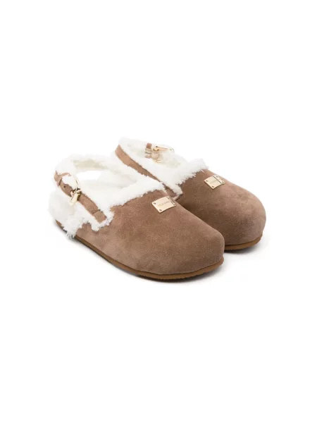 Sandały dziecięce Dolce And Gabbana brązowe