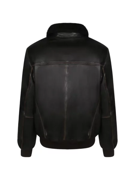 Gulerat geanta de piele Amaranto negru