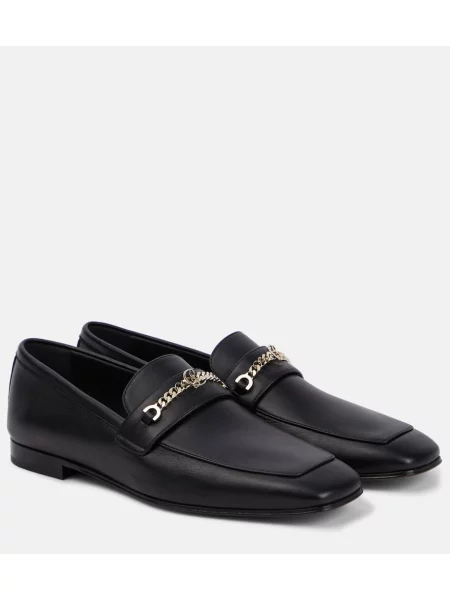 Pantofi loafer Christian Louboutin din piele negru