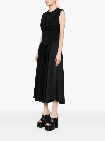 Rochie Amsale din crep de costum negru