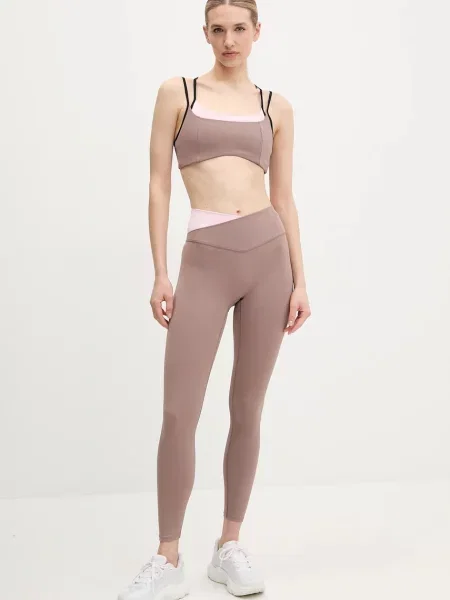 Легінси для тренувань P.E Nation Wander з аплікацією коричневий