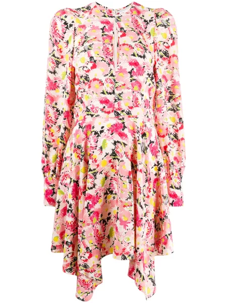 Rochie Stella Mccartney cu model floral cu imagine de costum roz