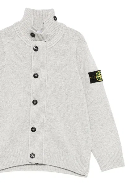 Kardigan dziecięcy Stone Island szary