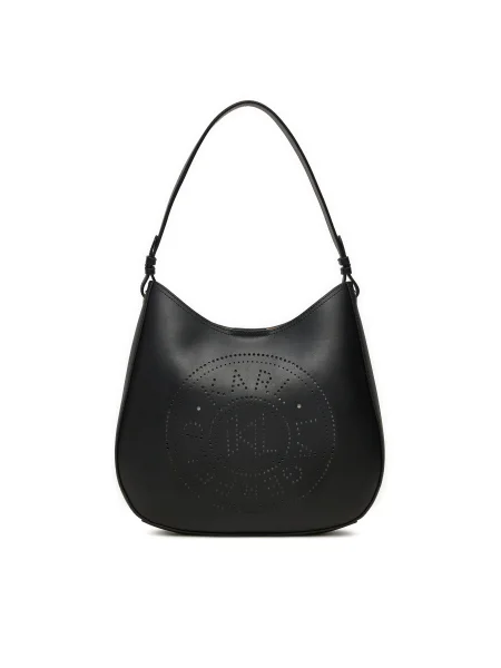 Geanta de piele Karl Lagerfeld negru