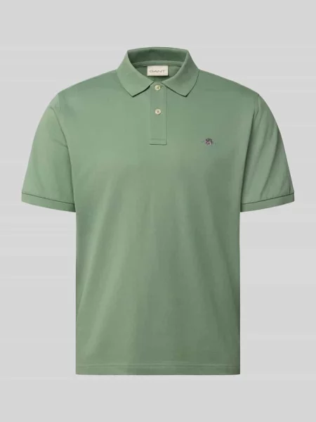 Koszulka polo o kroju regular fit z czystej bawełny Gant miętowa