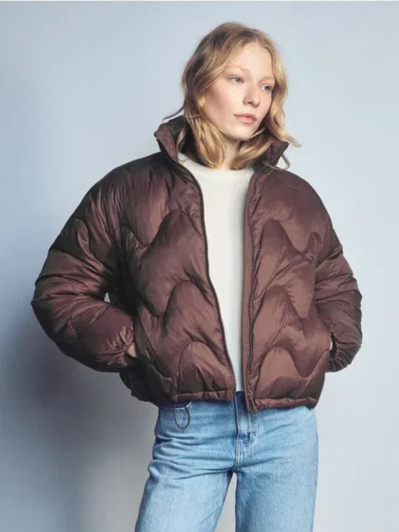 Reserved Стьобана куртка пильно-коричневий коричнева