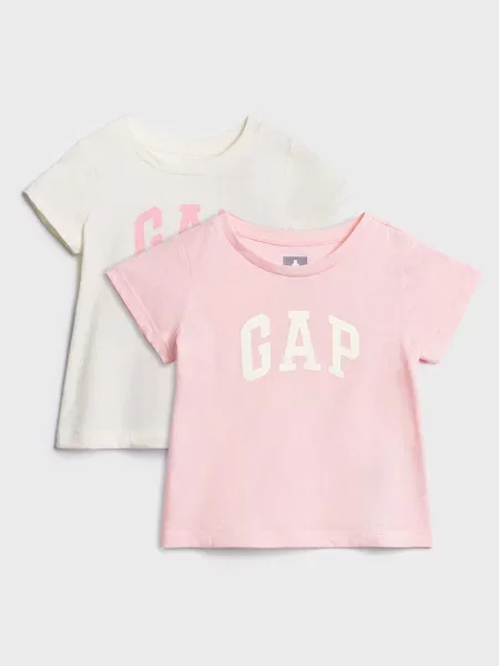 Tricou copii Gap alb